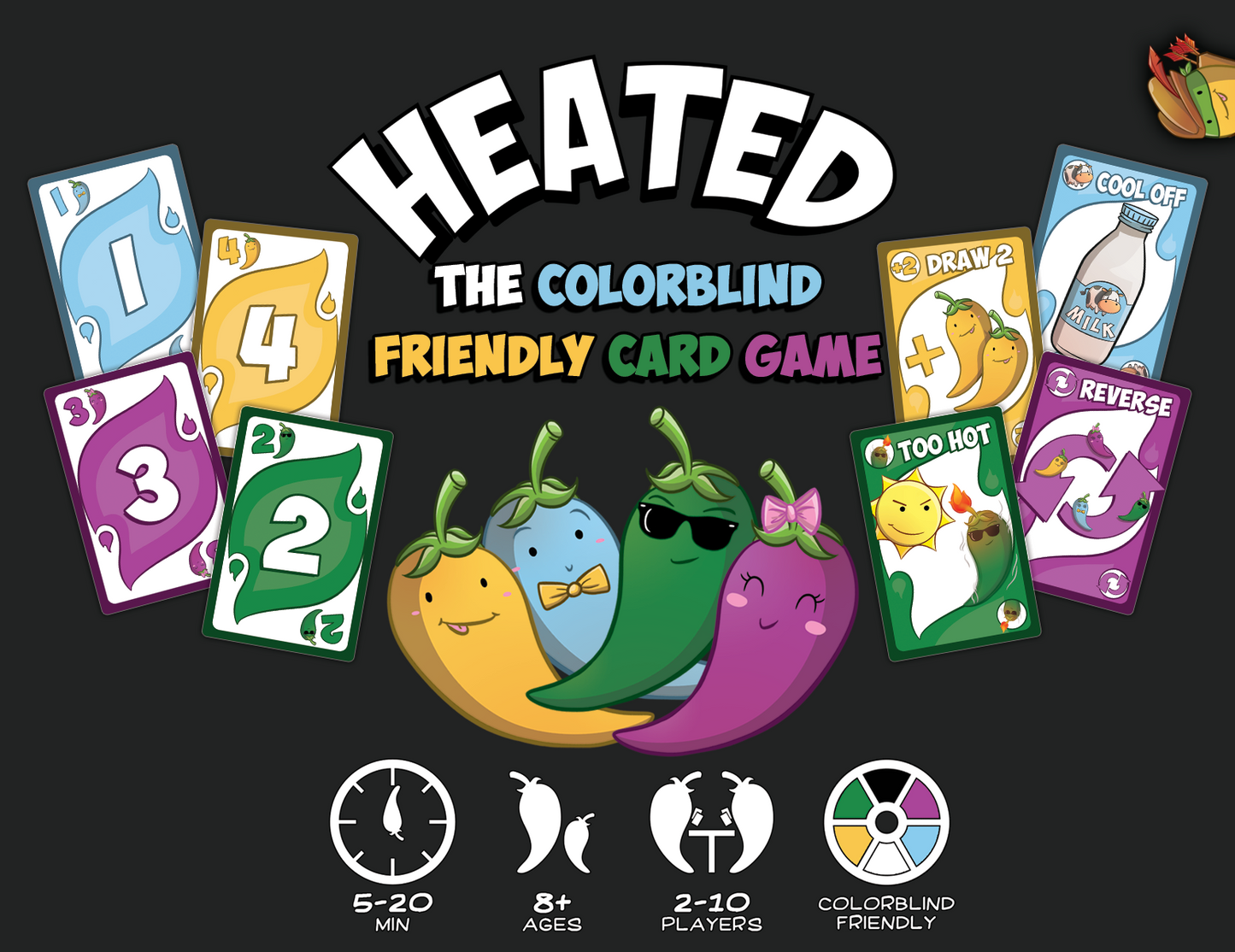 HEATED Card Game - Limited Golden Pepper Edition